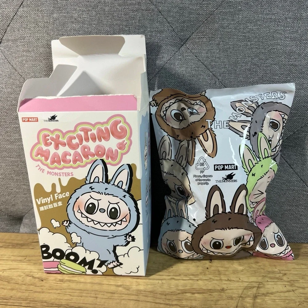 USA- NEW Authentic Labubu Monsters Exciting Macaron vinyl‎ SINGE Blind Box